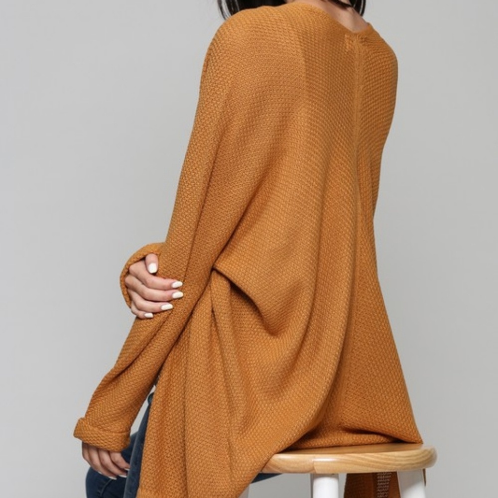 Camel loose fit kimono cardigan - Picture 5 of 6